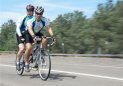Image of Frederick Dudek cycling with the Blind Stokers Club