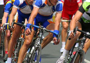 Photo of a bicycle race